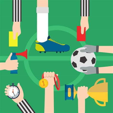 Soccer Referees Hand With Red Card Illustrations Royalty Free Vector