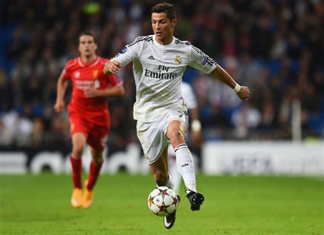 Estadio santiago bernabeu, madrid, spain. Real Madrid vs Liverpool (04-11-2014) - Cristiano Ronaldo ...