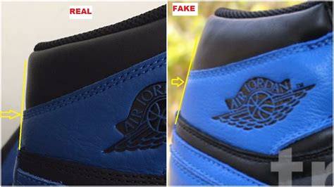 How to tell if your air jordan 1s are real or fake! Quick Tips to Identify The Fake Air Jordan 1 Royal - YouTube