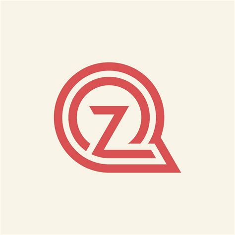 Modern And Minimalist Initial Letter Qz Or Zq Monogram Logo 31982527