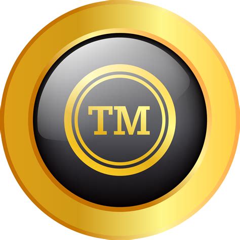 Free Copyright And Registered Trademark Icon In Golden Colors