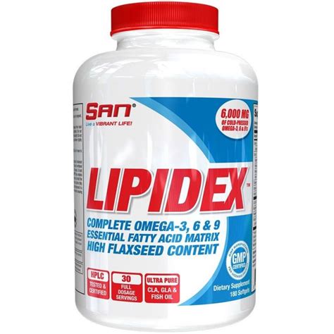 San Nutrition Lipidex Omega 3 6 9 Essential Fatty Acid Efa Supplement