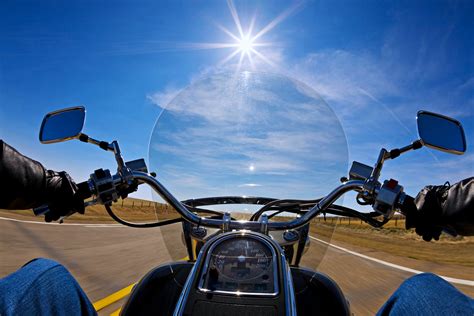 Motorcycles Road Bike Rider Sky Sunny Landscape Speed Harley Davidson Wallpapers Hd