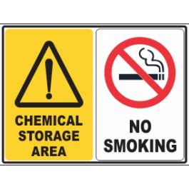 • temperature and humidity monitoring systems for transport operations. Chemical storage Area-No Smoking Sign