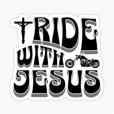 Ride With Jesus Vintage Retro Groovy Motorcycle Rider Christian Biker