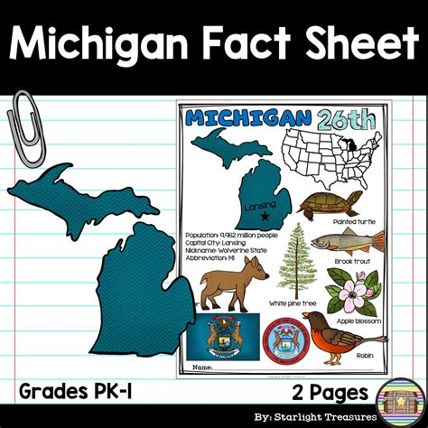 Michigan Fact Sheet Michigan Facts Fact Sheet Michigan