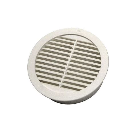 Gaf Master Flow 3 Inch Resin Circular Mini Wall Louver Soffit Vent In