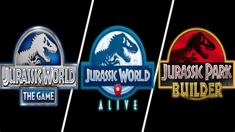 Jurassic World The Game Vs Jurassic World Alive Vs Jurassic Park Builder Youtube