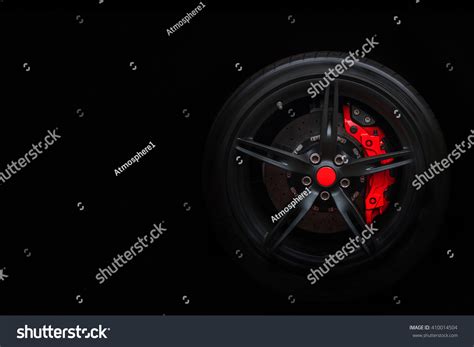 Isolated Generic Sport Car Wheel Red Stock Photo 410014504 Shutterstock