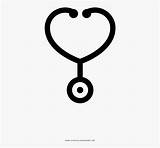Stethoscope Line Coloring Clipartkey sketch template