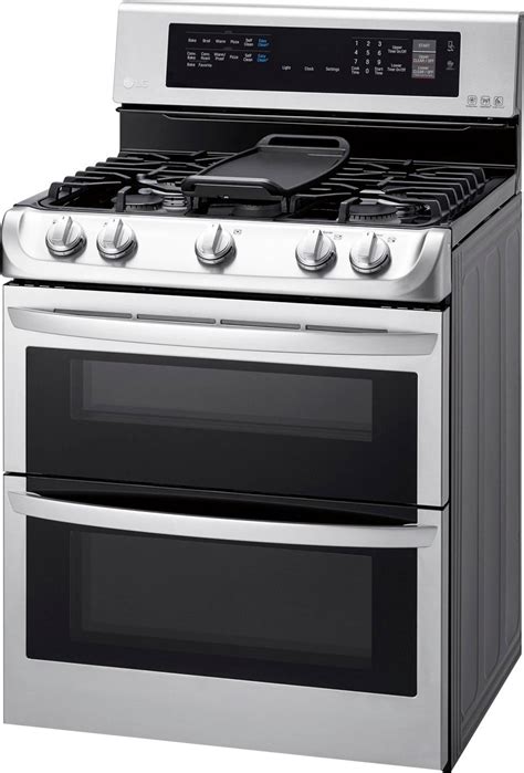 Best Buy Lg 69 Cu Ft Gas Self Cleaning Freestanding Double Oven