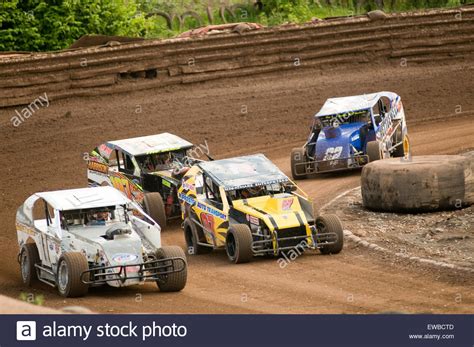 Modified Stock Car Cars Race Racing Races Dirt Oval Track