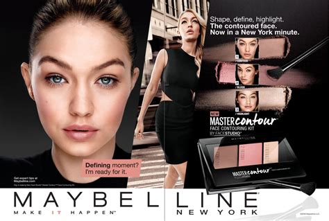 Maybelline Cosmetic Advertising Master Contour With Gigi Maybelline