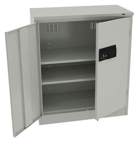 Tennsco Commercial Storage Cabinet Light Gray 42 In H X 36 In W X 18