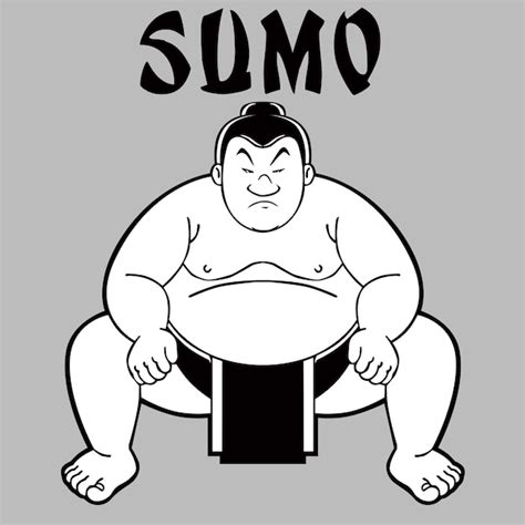 Luchador De Sumo Vector Premium