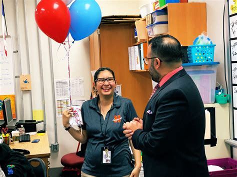 Leading in crisis, reimagining the future. Math teacher at Navarro MS named Teacher of the Month for ...