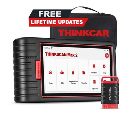 thinkcar thinkscan max 2 automotive car diagnostic obd2 scanner tool can fd ecu codding with