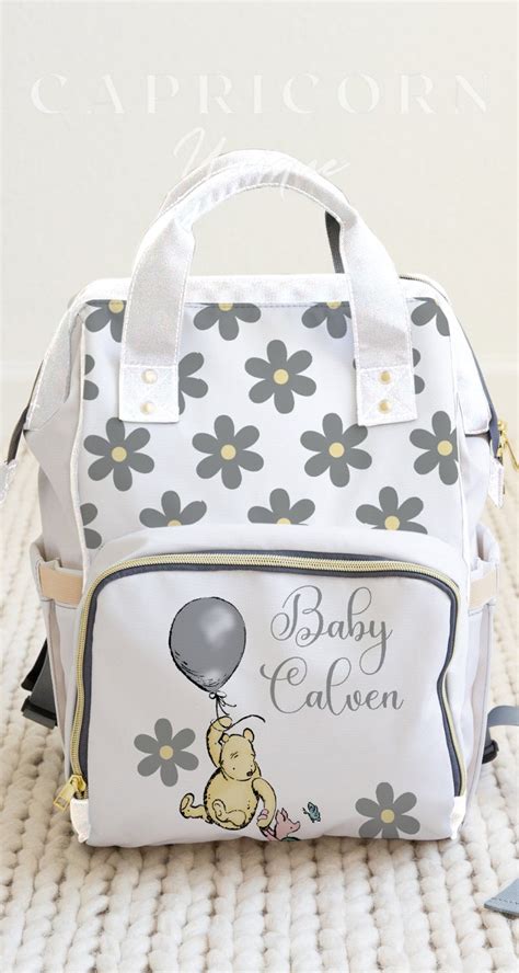 Custom Diaper Bag Winnie The Pooh Diaper Bag Backpack Gender Etsy