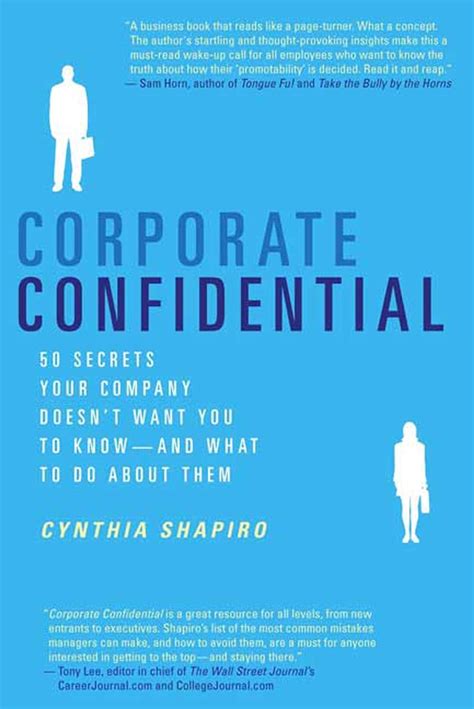 Buy Corporate Confidential 50 Secrets Your Company Doesnt