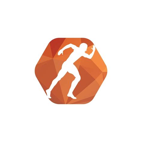 premium vector running and marathon logo vector design running man vector symbol sport and