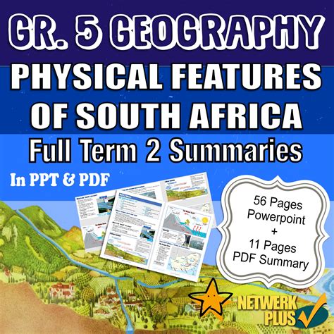 Grade 5 Geography Term 2 Physical Features Of South Africa Summaries
