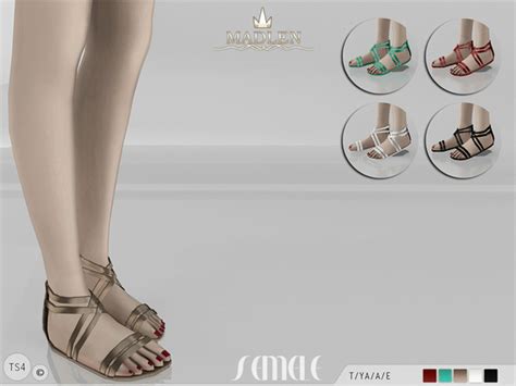 Women Shoes Flat Sandal The Sims 4 P1 Sims4 Clove Share Asia Tổng
