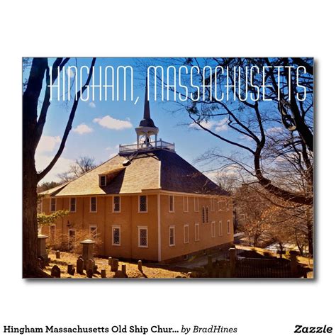 Hingham Massachusetts Old Ship Church Post Card