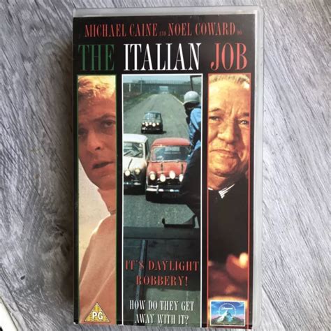 The Italian Job Vhs Video Cassette Tape Movie Michael Caine Noel Coward Picclick Uk
