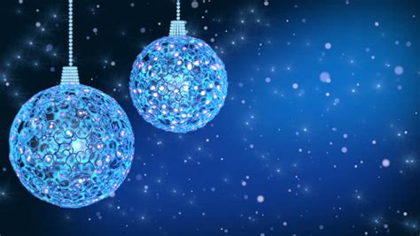 Christmas Decorations On Blue Background Stock Footage Video (100%