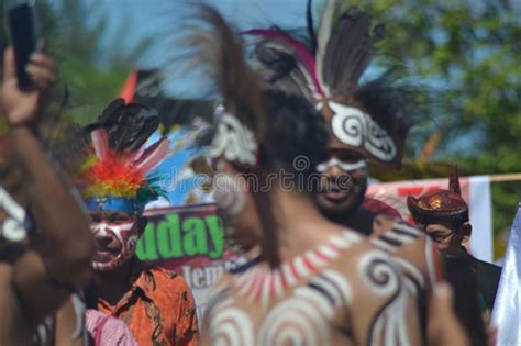 Papuan Carnival Indonesia Independance Day Editorial Stock Image