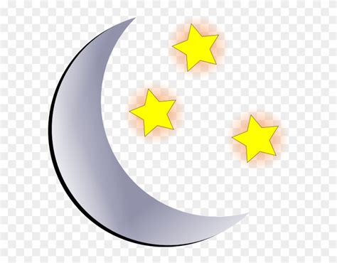 Moon And Stars Clipart Background