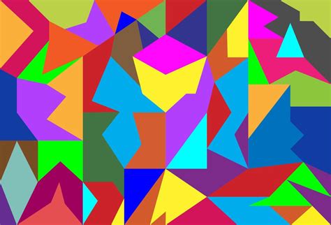 Pop Art Polygon Design With Modern Colorful Or Digital Graphic 5927926