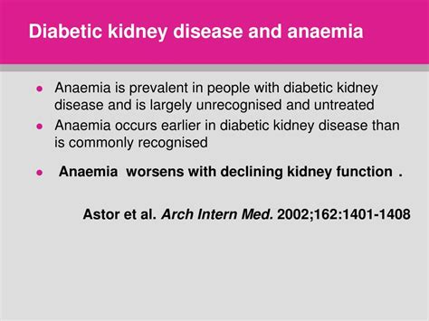 Ppt Diabetes Anemia And Chronic Kidney Disease Josephine Carlos