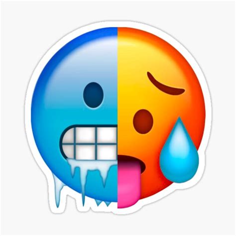 Pegatinas Cold Emoji Redbubble