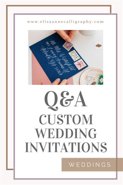 Custom Wedding Invitations and Common Questions About Them - Learn More