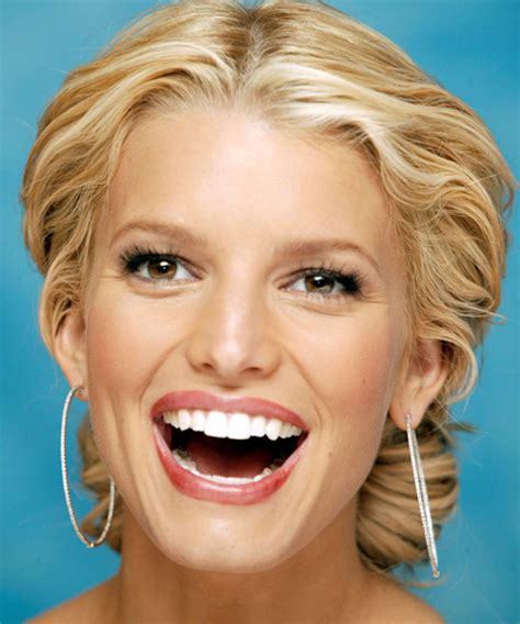 Jessica Simpson Long Curly Formal Updo Hairstyle