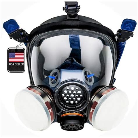 Parcil Safety Full Face Organic Vapor Respirator And Gas Mask With
