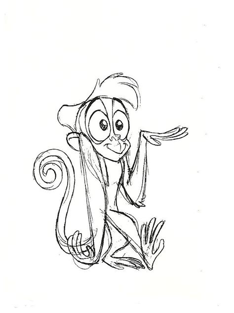 Abu - Aladdin | Disney character drawings, Animated drawings, Disney art drawings