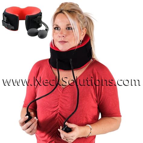 Inflatable Neck Support Adjustable Relief Stability And Traction