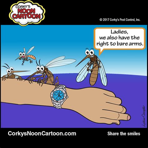 Mosquito Cartoons Corkys Pest Control Services San Diego Pest Control