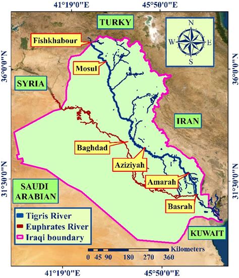 River Tigris And Euphrates Map World Map