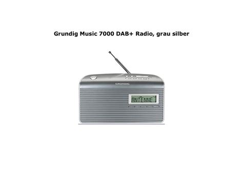 Grundig Music 7000 Dab Radio Grau Silber