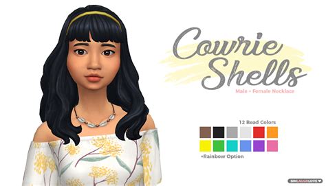 Sims 4 Shell Necklace Cc Jewelry Promise