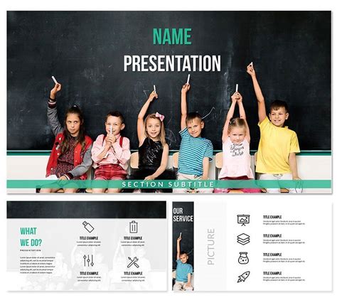 School Children Powerpoint Template