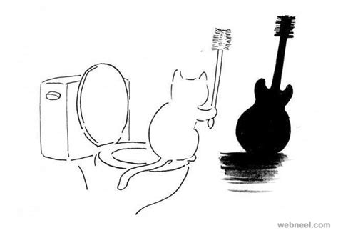 Was watching 'the cat returns' & felt like drawing some cats. Cat Funny Drawings By Shanghai Tango 2