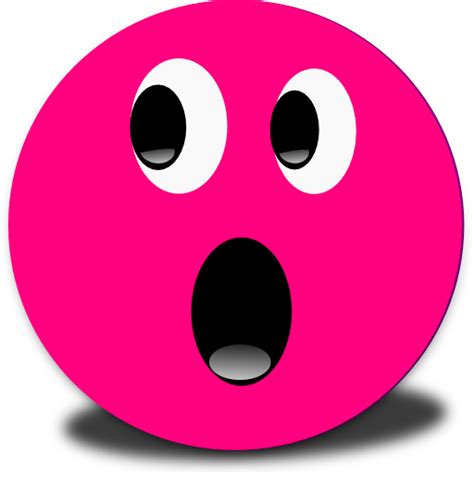 Frightened Smiley Pink Emoticon Clipart I Clipart Royalty Free Public Domain Clipart