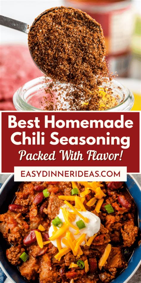 Homemade Chili Seasoning Recipe Easy Dinner Ideas