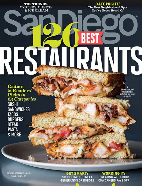 San Diego Magazine Food And Drink Cover Designs On Behance