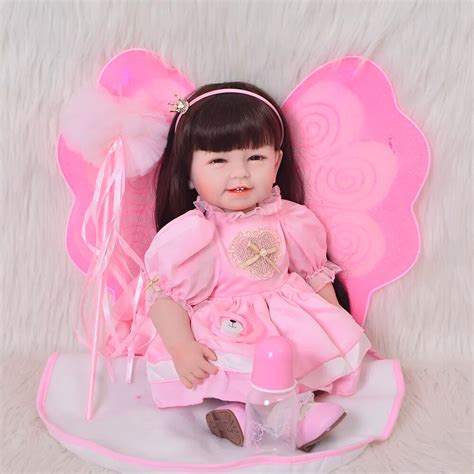 Realistic Princess 22 Inch Reborn Baby Dolls Soft Silicone Vinyl Baby