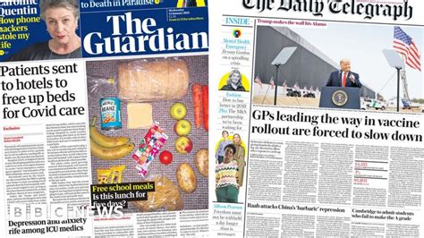 Newspaper Headlines Hospital Patients Sent To Hotels And Jab Rollout